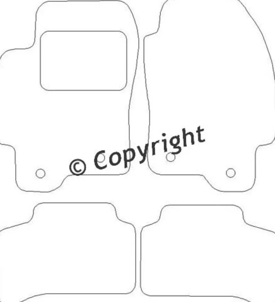 Textilmattor H-line Jaguar X-type
