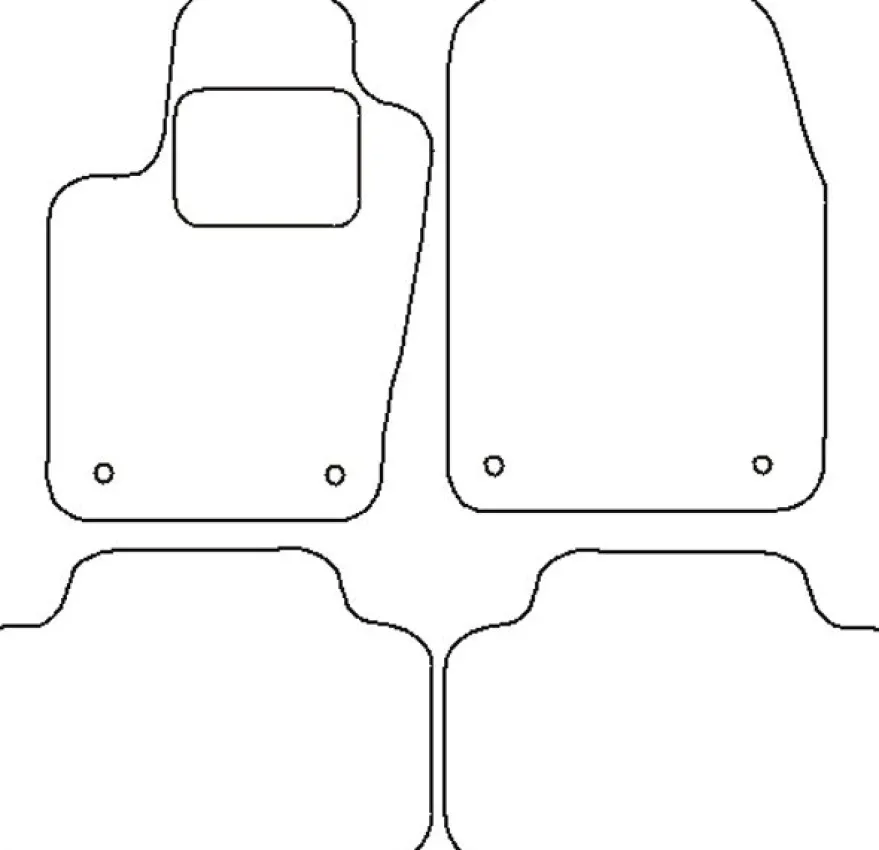 Textilmattor H-line Jeep Grand Cherokee WK2