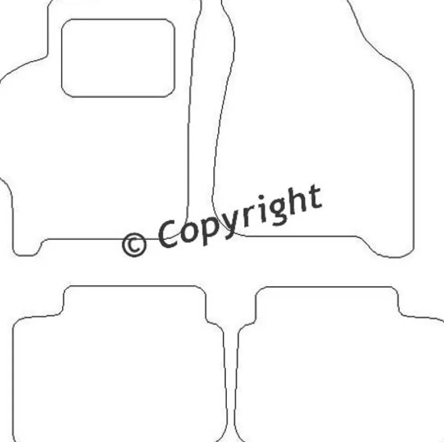 Textilmattor H-line Kia Carens I