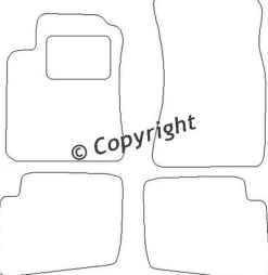 Textilmattor H-line Kia Clarus