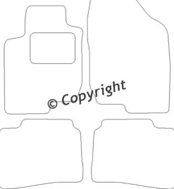 Textilmattor H-line Kia Magentis MG