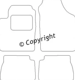 Textilmattor H-line Kia Picanto