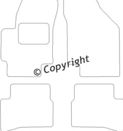 Textilmattor H-line Kia Rio II
