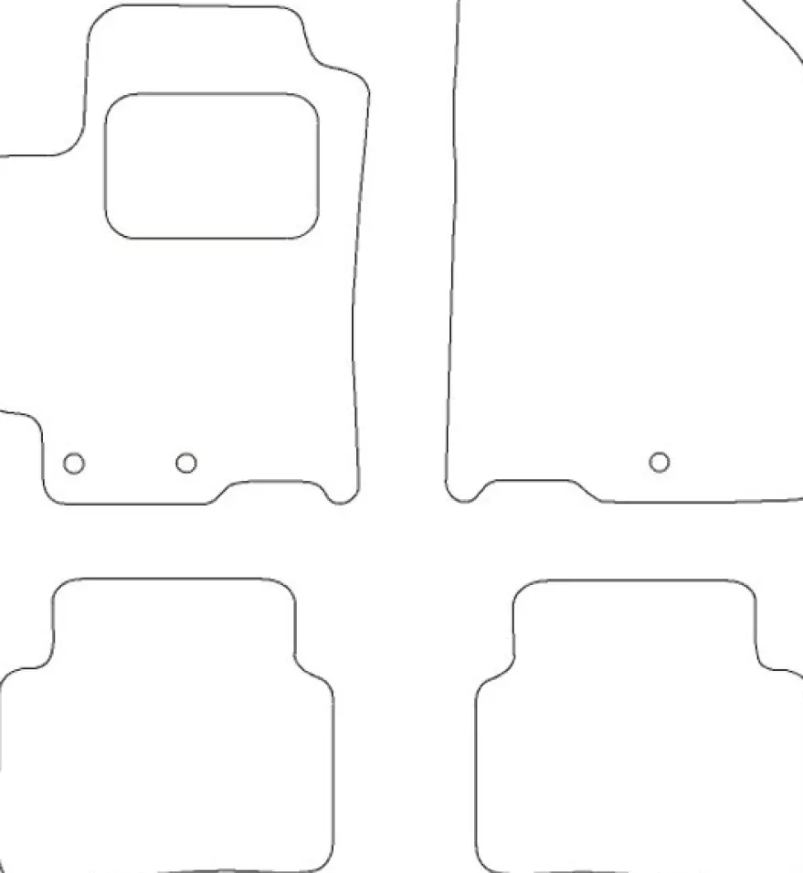 Textilmattor H-line Kia Rio IV