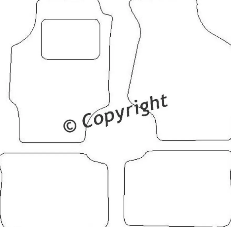 Textilmattor H-line Kia Shuma