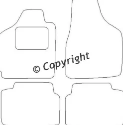 Textilmattor H-line Lancia Ypsilon