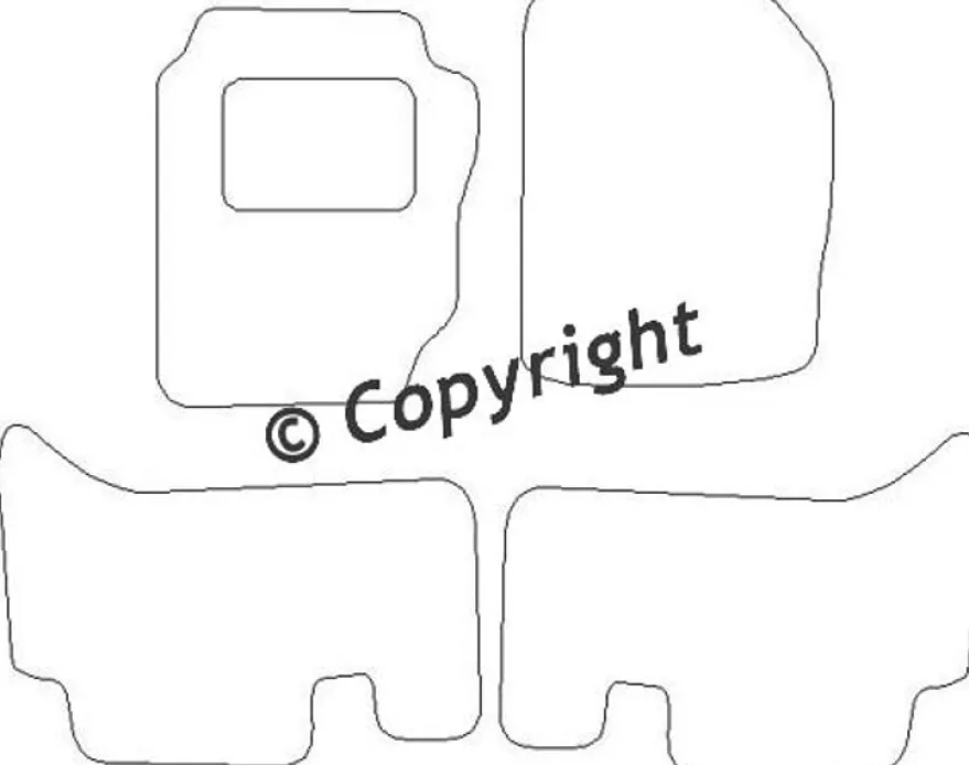 Textilmattor H-line Landrover Rangerover II