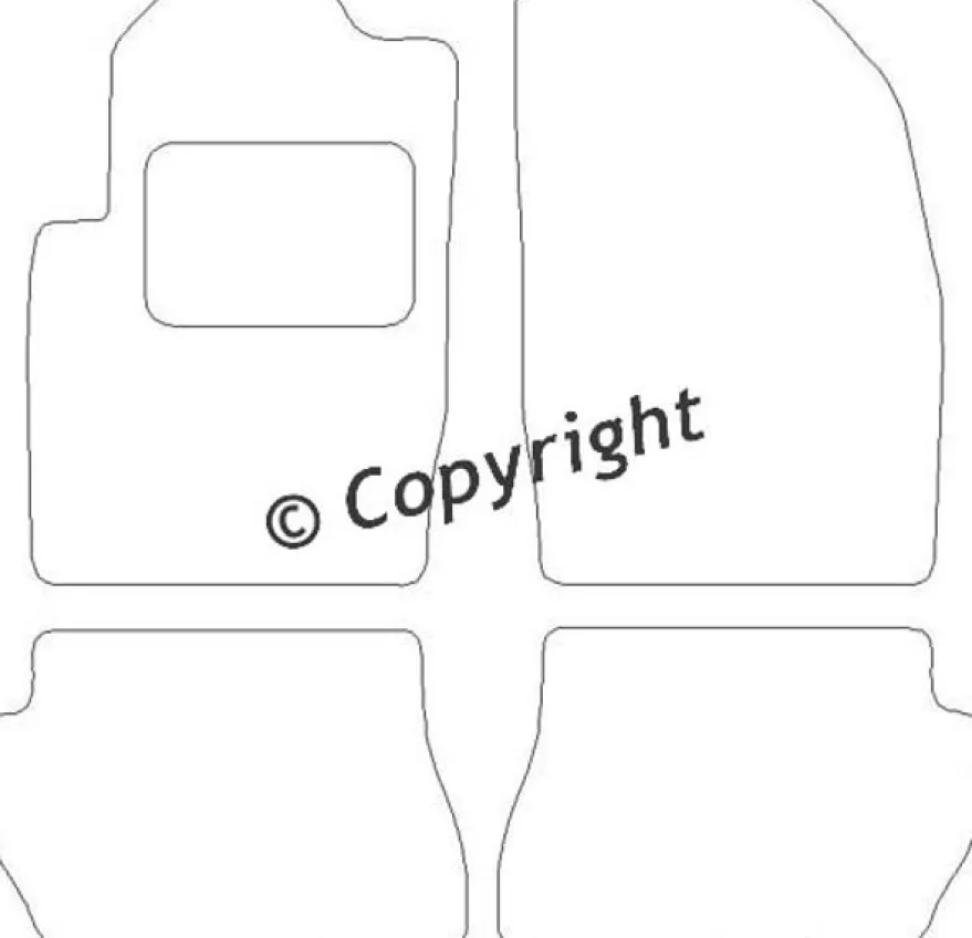 Textilmattor H-line Mazda 2