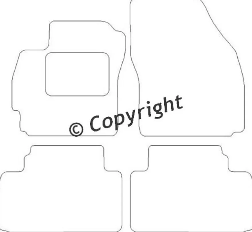 Textilmattor H-line Mazda 5 5-sits