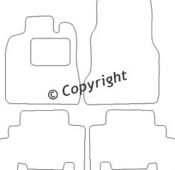 Textilmattor H-line Mercedes-Benz A-Klass W168