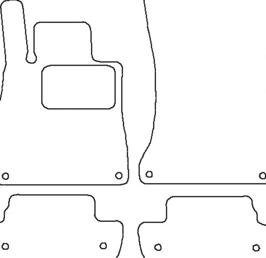 Textilmattor H-line Mercedes-Benz C217 S-Klass Coupe