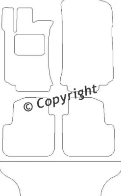 Textilmattor H-line Mercedes-Benz R-Klass W251