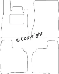 Textilmattor H-line Mercedes-Benz S-Klass W221