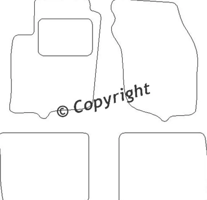 Textilmattor H-line Mitsubishi Carisma