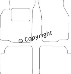Textilmattor H-line Mitsubishi Colt V