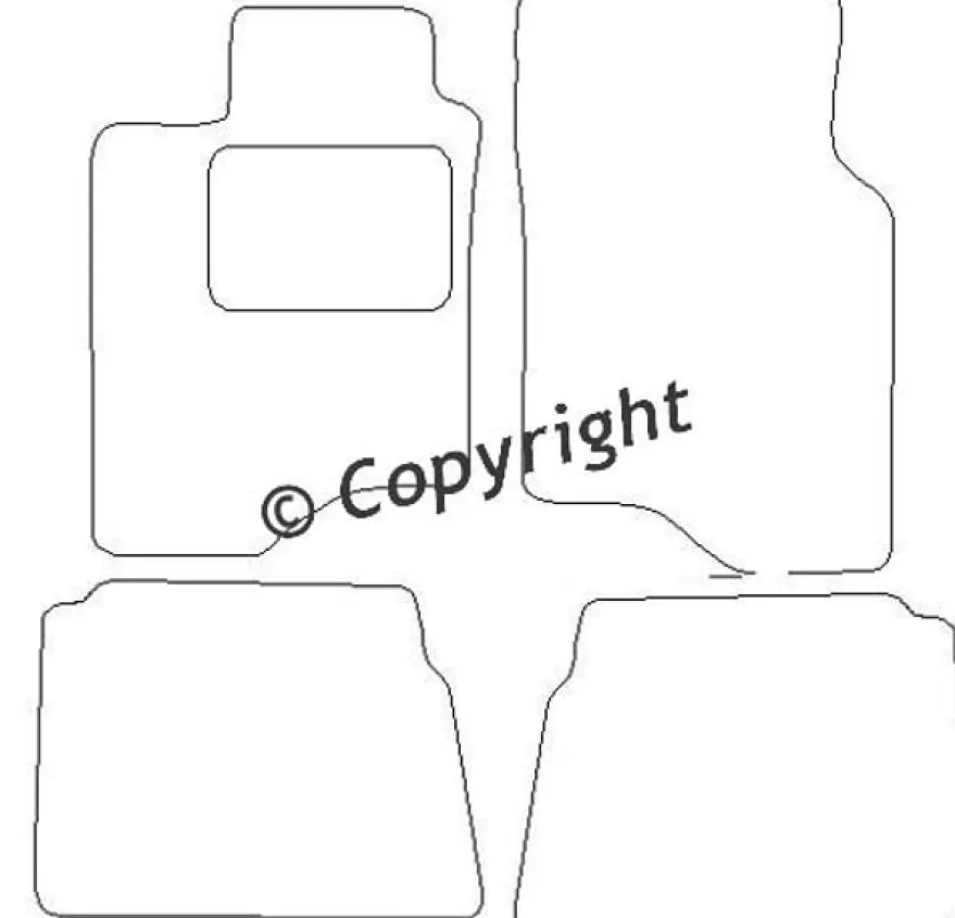 Textilmattor H-line Mitsubishi Galant
