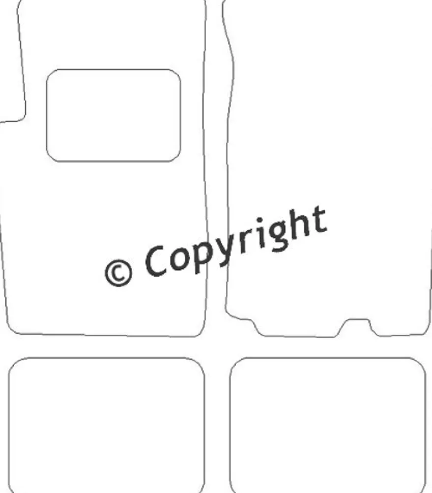 Textilmattor H-line Mitsubishi Galopper