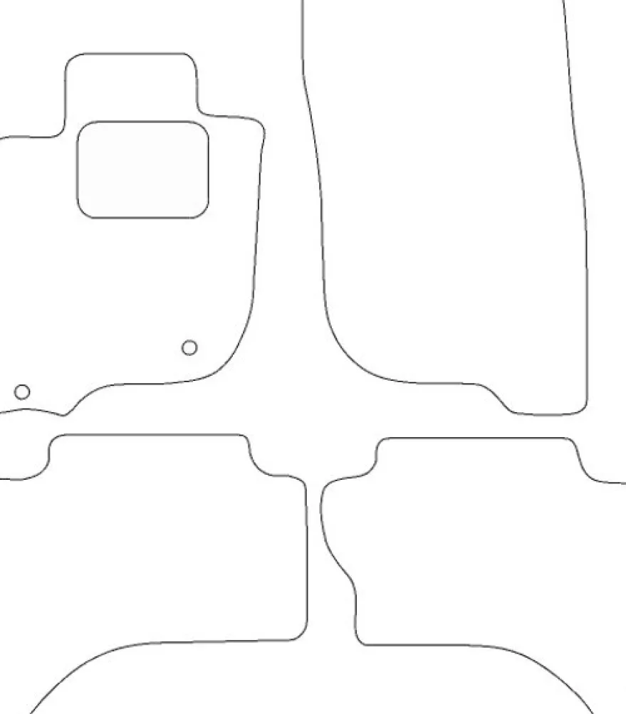 Textilmattor H-line Mitsubishi L200