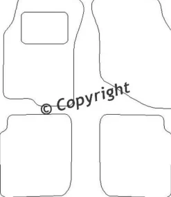 Textilmattor H-line Mitsubishi Lancer
