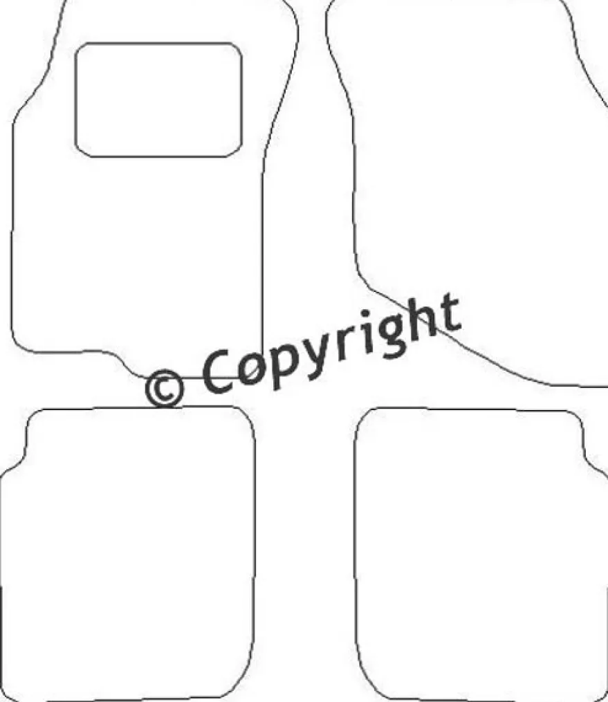 Textilmattor H-line Mitsubishi Lancer
