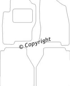 Textilmattor H-line Nissan Navara D40 Dubbelhytt
