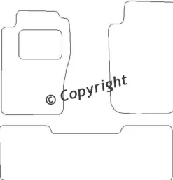 Textilmattor H-line Nissan Patrol Y61 Hardtop