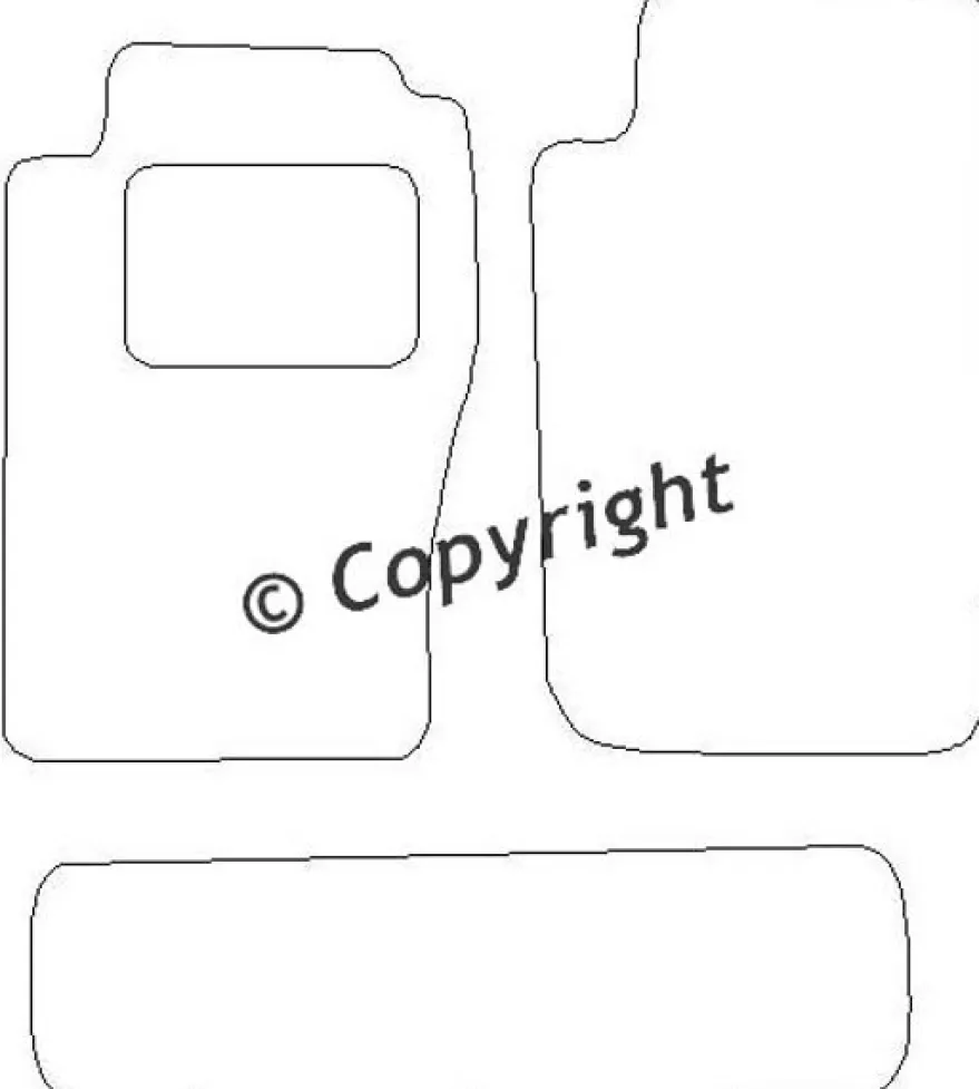 Textilmattor H-line Nissan Patrol Y61 Van