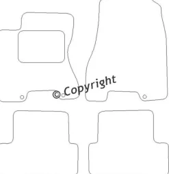 Textilmattor H-line Nissan X-trail