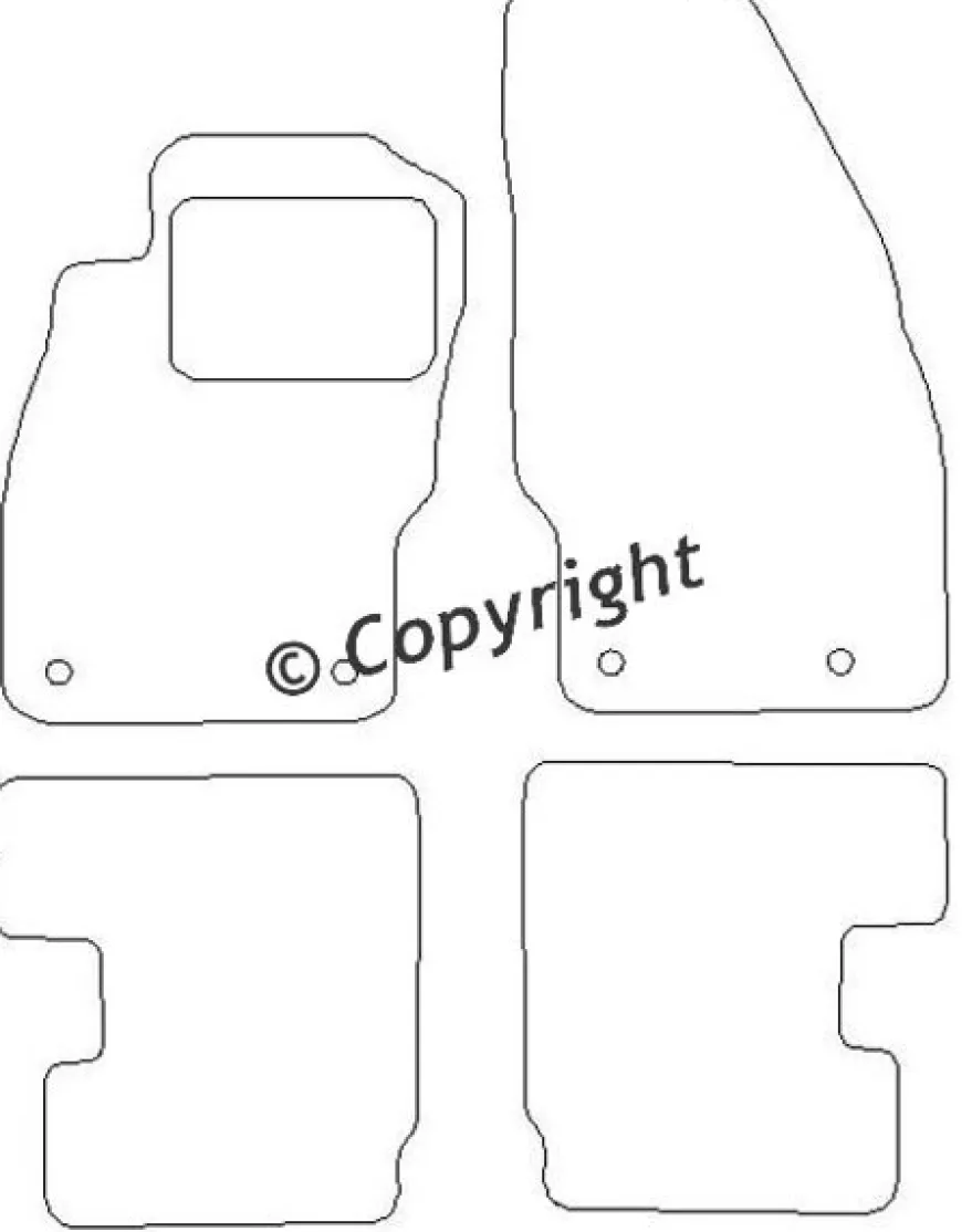 Textilmattor H-line Opel Adam