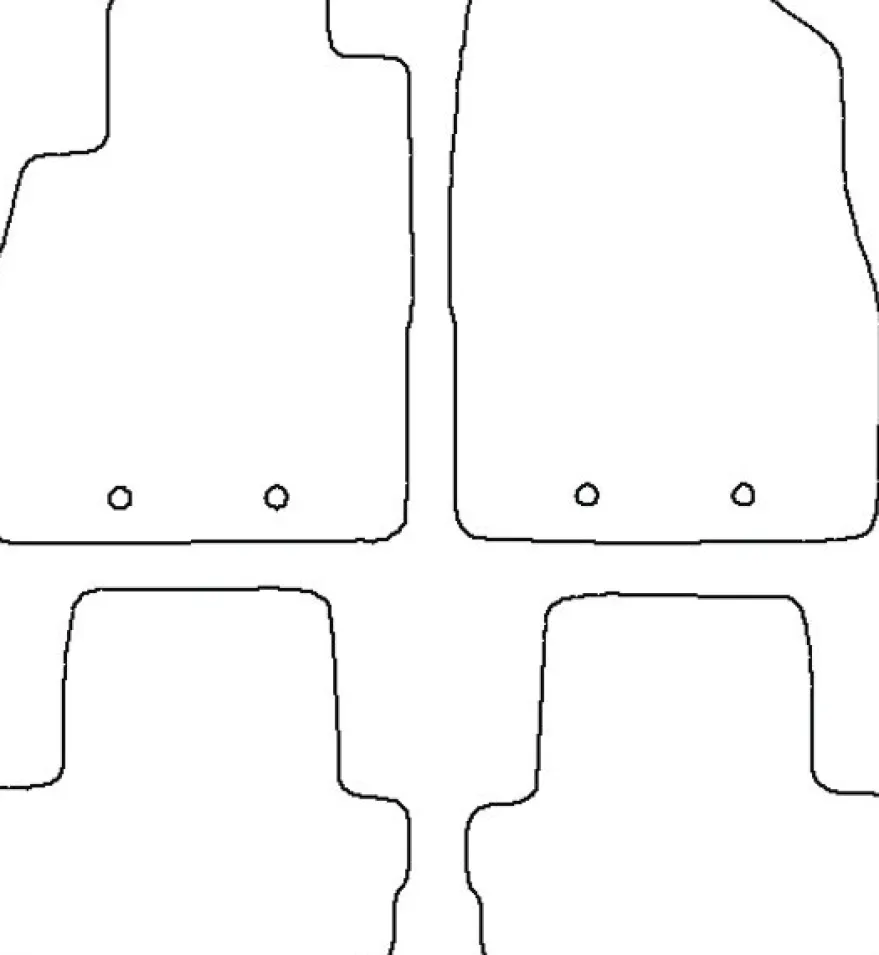 Textilmattor H-line Opel Ampera