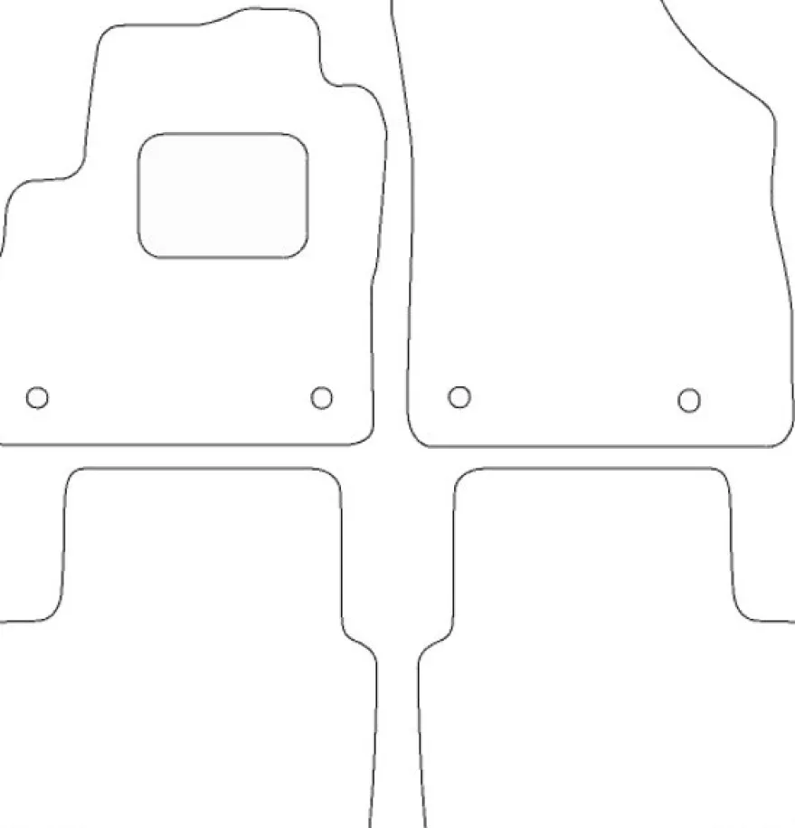 Textilmattor H-line Opel Astra K