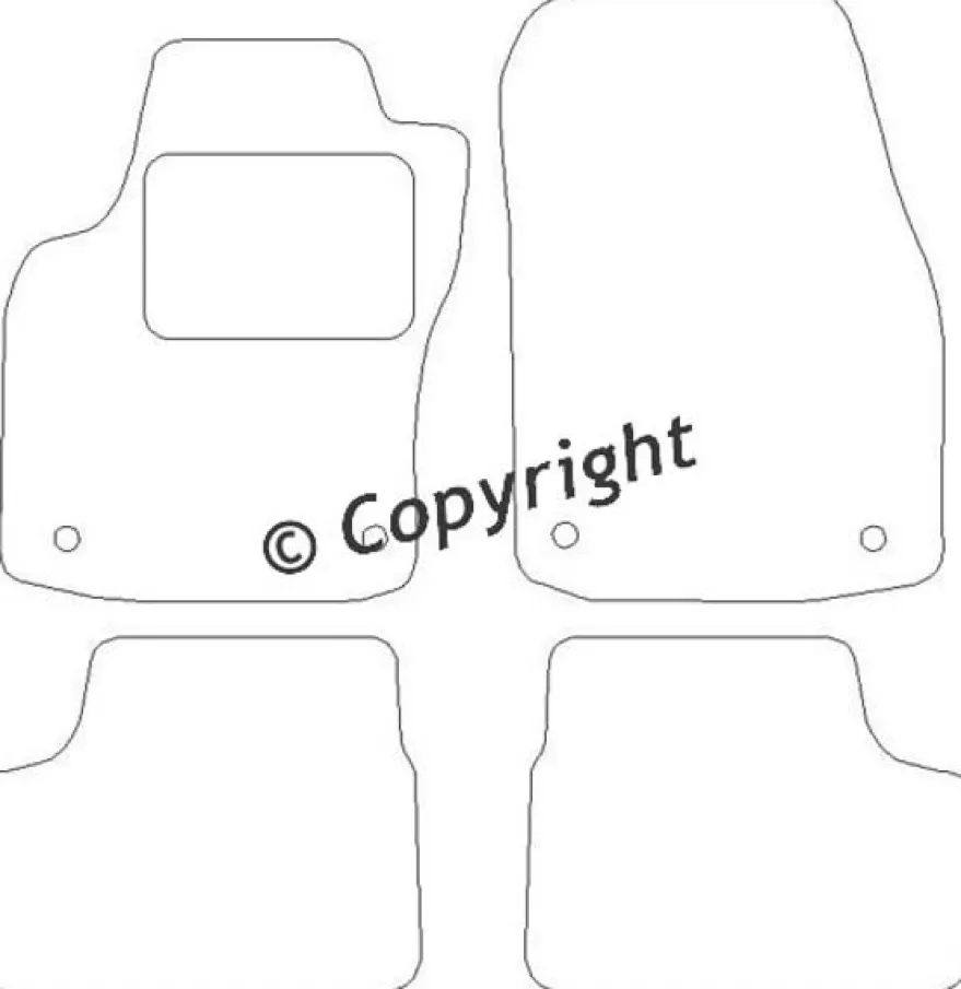 Textilmattor H-line Opel Astra TwinTop