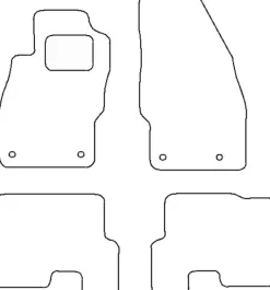 Textilmattor H-line Opel Corsa E