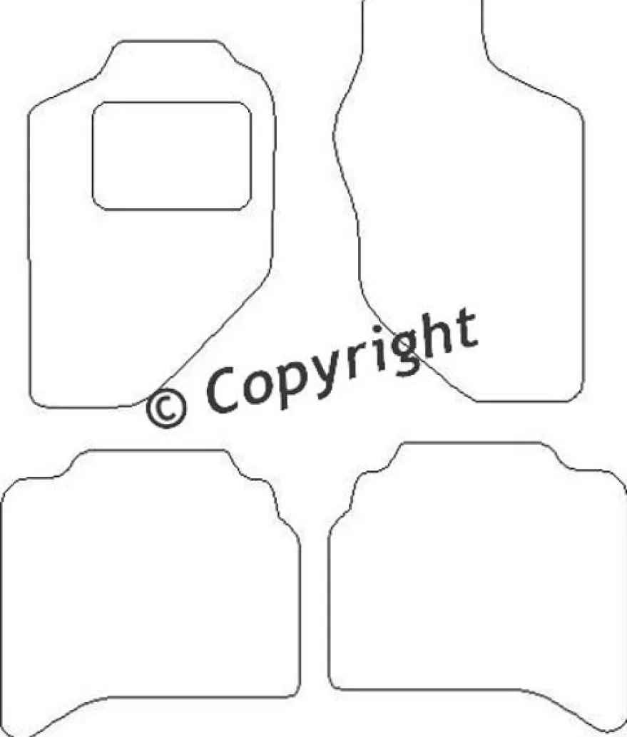 Textilmattor H-line Opel Frontera