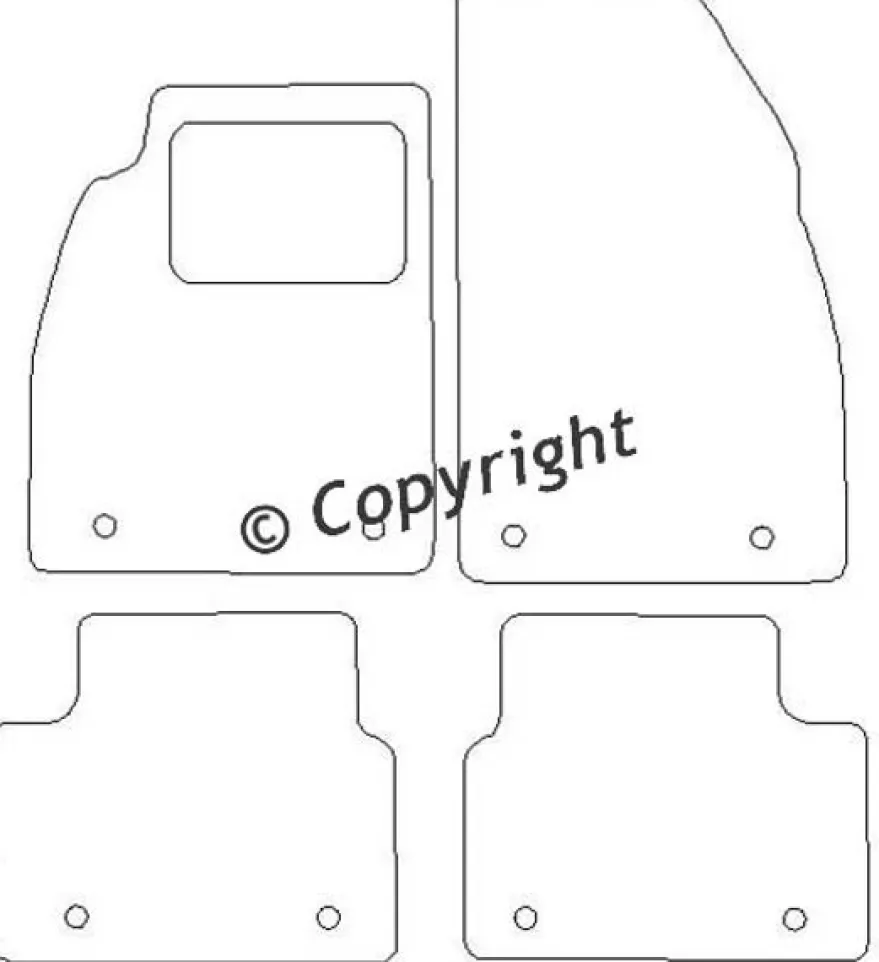 Textilmattor H-line Opel Insignia