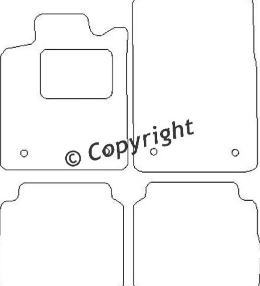 Textilmattor H-line Opel Vectra C Kombi