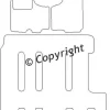 Textilmattor H-line Opel Vivaro A 9-Sits
