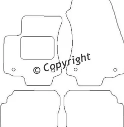 Textilmattor H-line Opel Zafira A