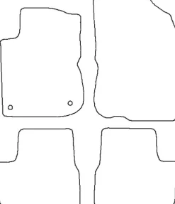 Textilmattor H-line Peugeot 208