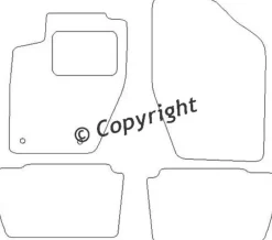 Textilmattor H-line Peugeot 307