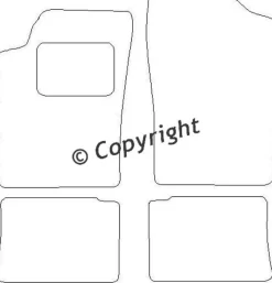 Textilmattor H-line Peugeot 306