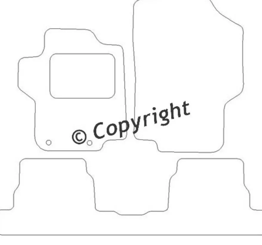 Textilmattor H-line Peugeot 1007