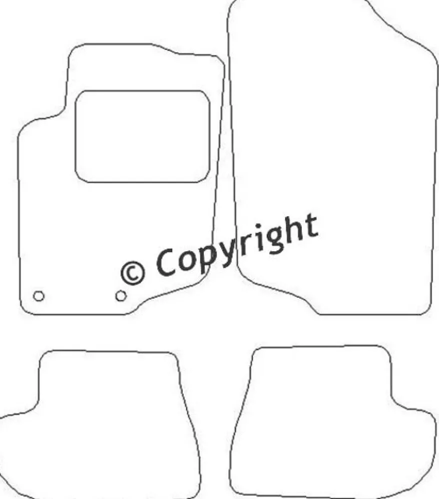 Textilmattor H-line Peugeot 207 CC