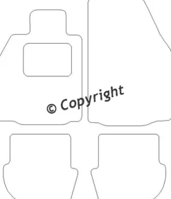 Textilmattor H-line Porsche 911 /997