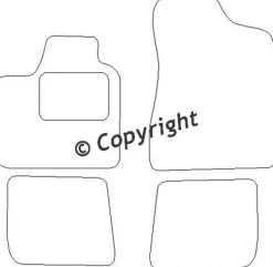 Textilmattor H-line Renault 25