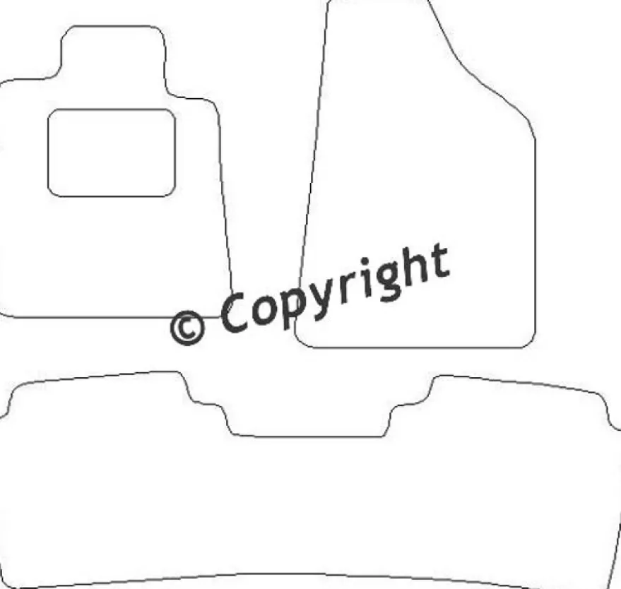 Textilmattor H-line Renault Safrane