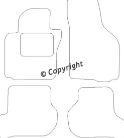 Textilmattor H-line Seat Leon II
