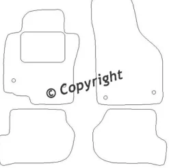 Textilmattor H-line Seat Leon II