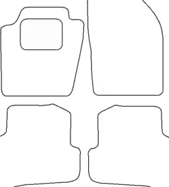 Textilmattor H-line Skoda Fabia III