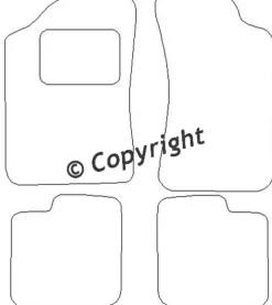Textilmattor H-line Skoda Felicia